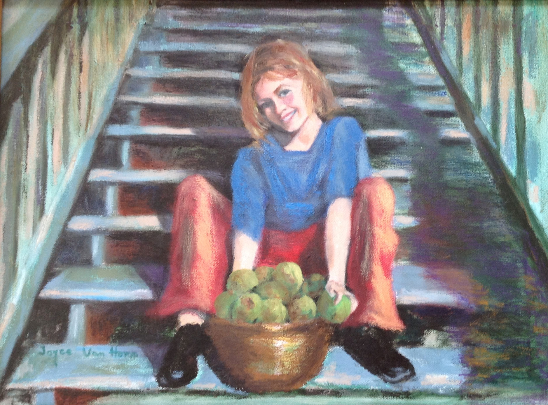 Jeannette with Apples