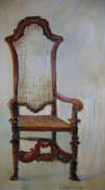 My Chair - Oil on Canvas by Joyce Van Horn