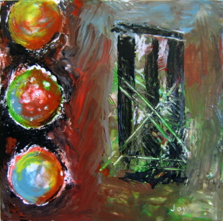 ENCAUSTIC - SEPARATION $200 by Joyce Van Horn