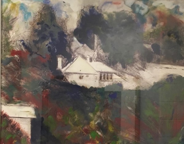 ENCAUSTIC WAX - TUCKED AWAY IN CALIFORNIA by Joyce Van Horn, $195