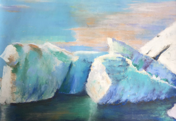 Iceberg Beauty pastel by Joyce Van Horn