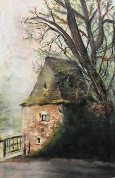 La Petite Maison, pastel by Joyce Van Horn